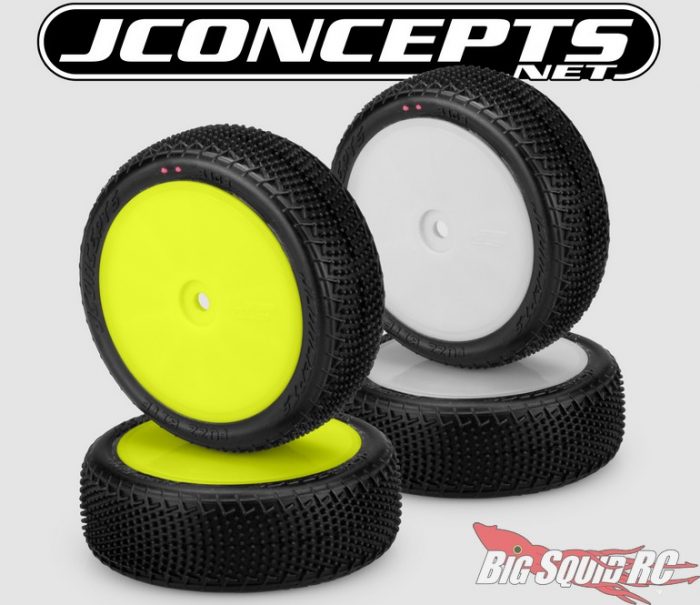 2 Pneus Jconcepts Fuzz Bite LP Rose - Pré-montés Sur Jantes 3348Y - Pour 2WD/4WD Arrière