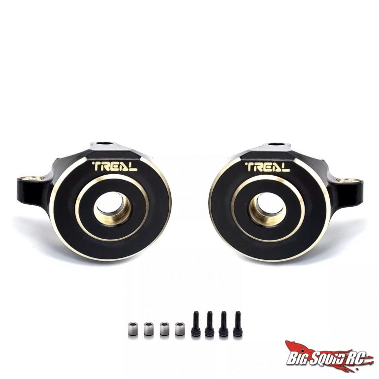 Treal Brass Front Steering Knuckles for the SCX24
