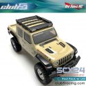 Club 5 Racing SCX24 Jeep Gladiator Roof Rack with LEDs - 4