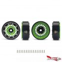 Treal 1-inch Aluminum Beadlock Wheels - Green