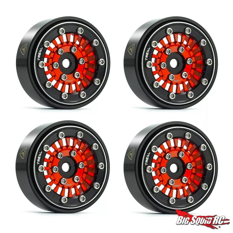 Treal 1-inch Aluminum Beadlock Wheels - Red