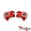 Treal Aluminum Frong Steering Knuckles for the Traxxas Sledge - Red