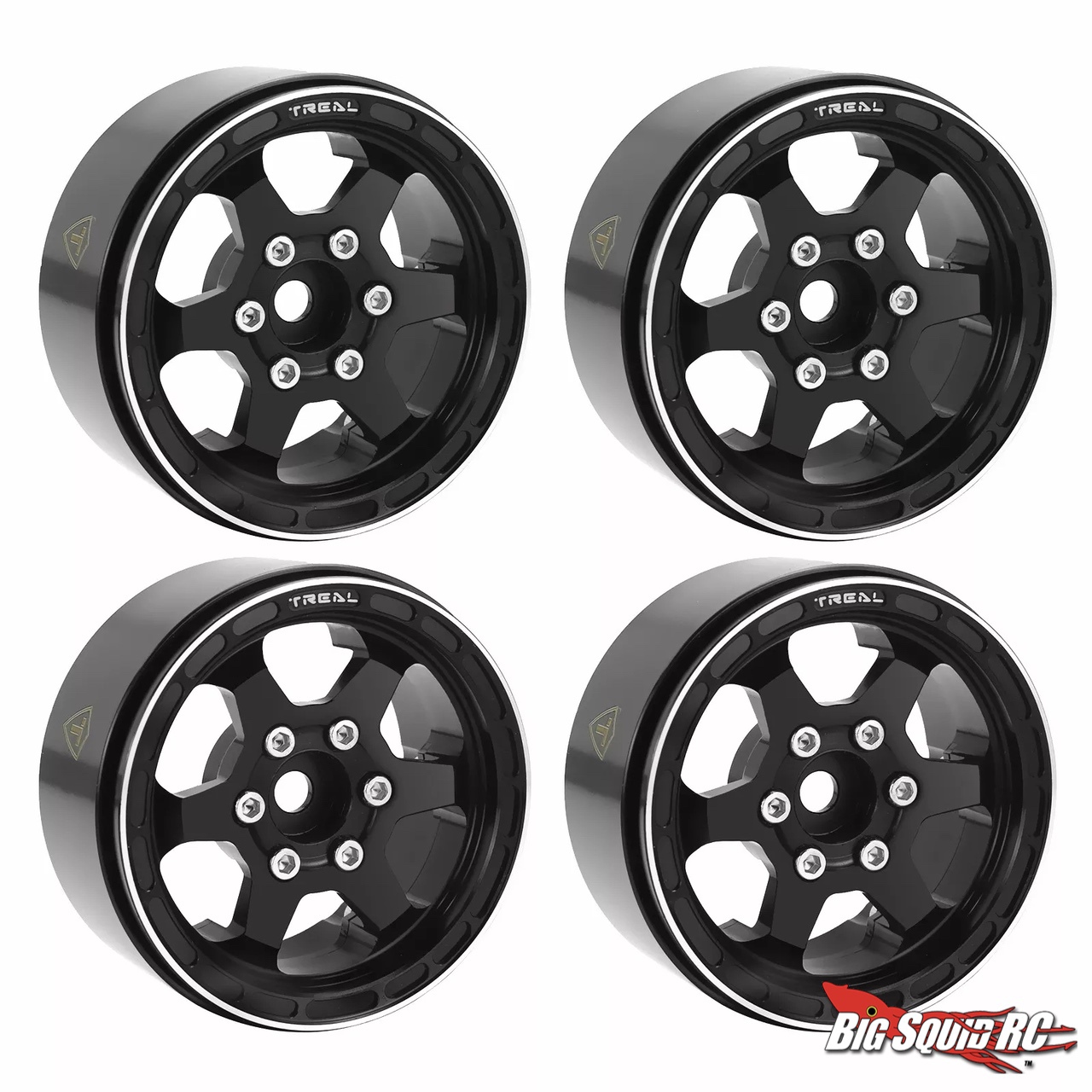 thumbnail image 2 of NHX 1.9 Aluminum Beadlock Crawler Wheels – Green & Black Set Of 4 For RC Rock Crawlers 2 of 6