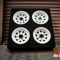 Injora 1.0" Deep Dish Stamped Steel Beadlock Wheels