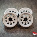 Injora 1.0" Deep Dish Stamped Steel Beadlock Wheels