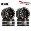 Injora Black Brass Beadlock Wheels