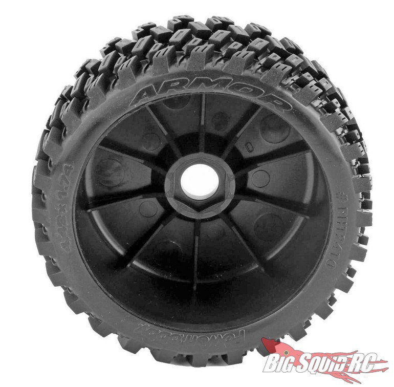 Powerhobby 1/8 Scale Gripper Belted Tires - Pre-Mounted On 17mm Wheels For Arrma RC Cars