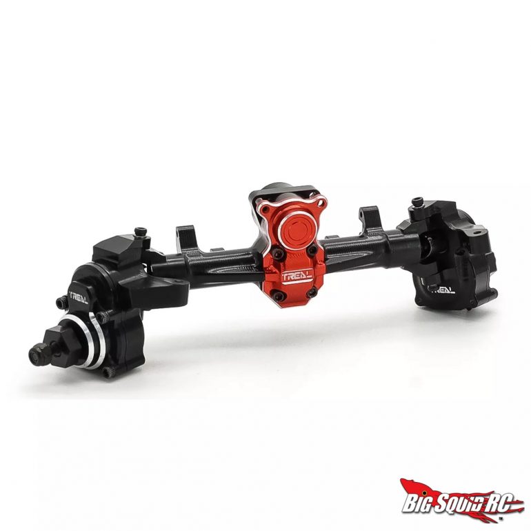 Treal SCX24 Portal Axle Kit - Front - Black