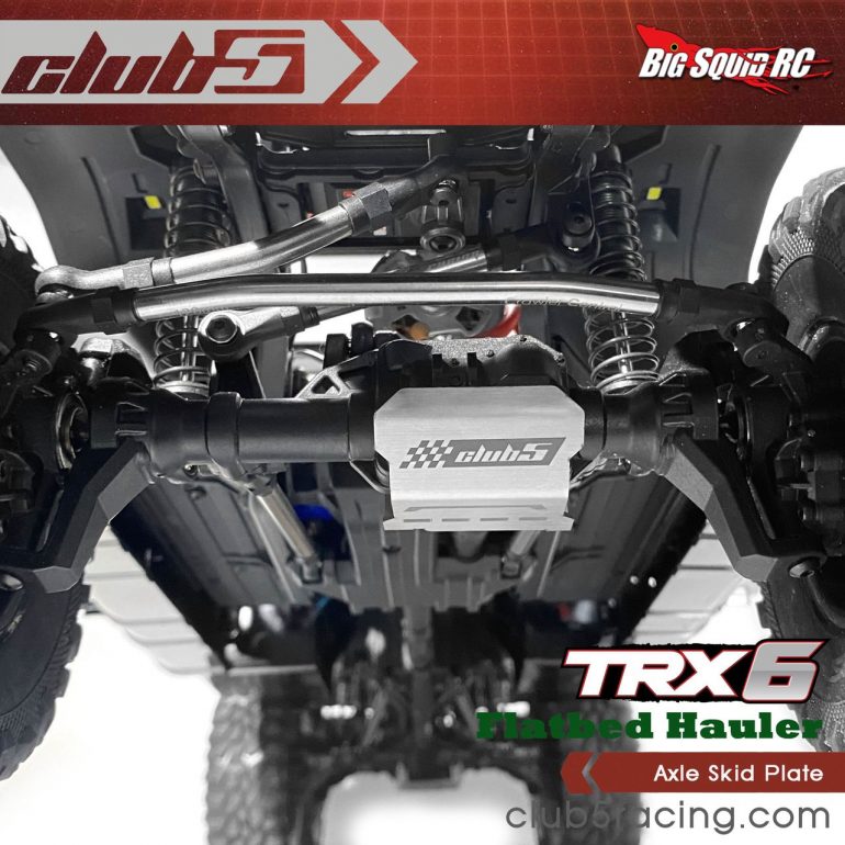 Club 5 Racing Axle Skid Plates for the TRX6 Ultimate RC Hauler - 4