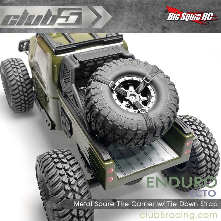 Club 5 Racing Metal Spare Tire Carrier for the Element RC Ecto