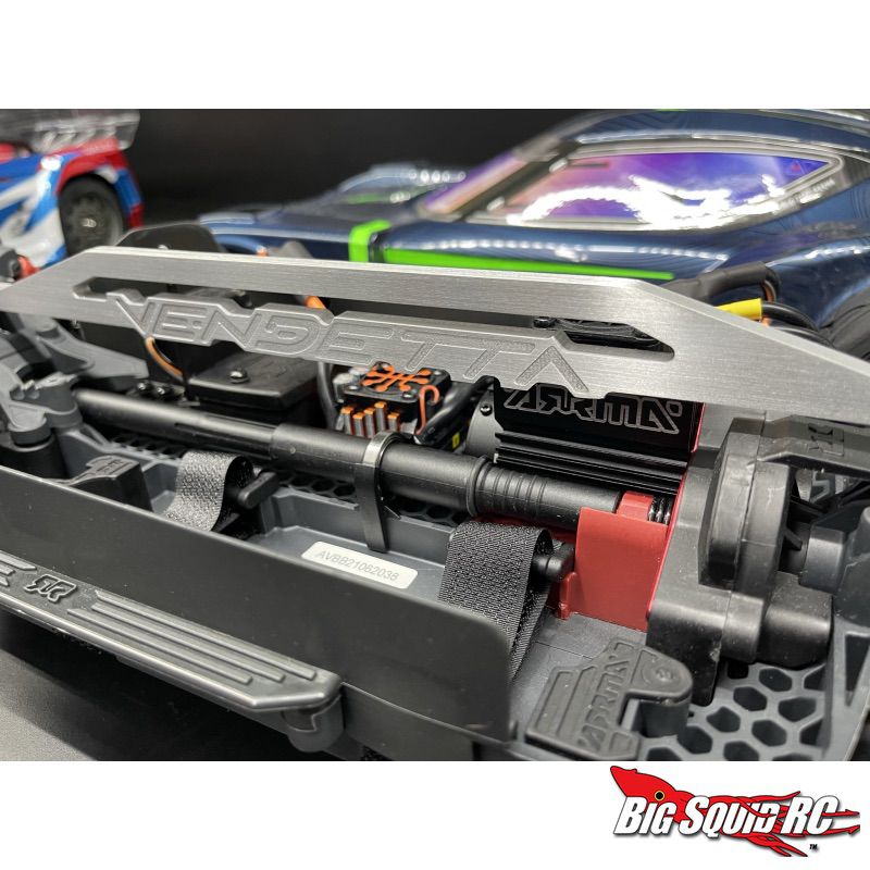 thumbnail image 2 of Heavy Duty Carbon Center Chassis Brace For Arrma Vendetta 3s BLX – GMaxx 2 of 6