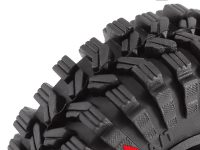 Injora 1.0" 62x22mm Super-soft All-Terrain Tires for 1/18-scale R/C Crawlers