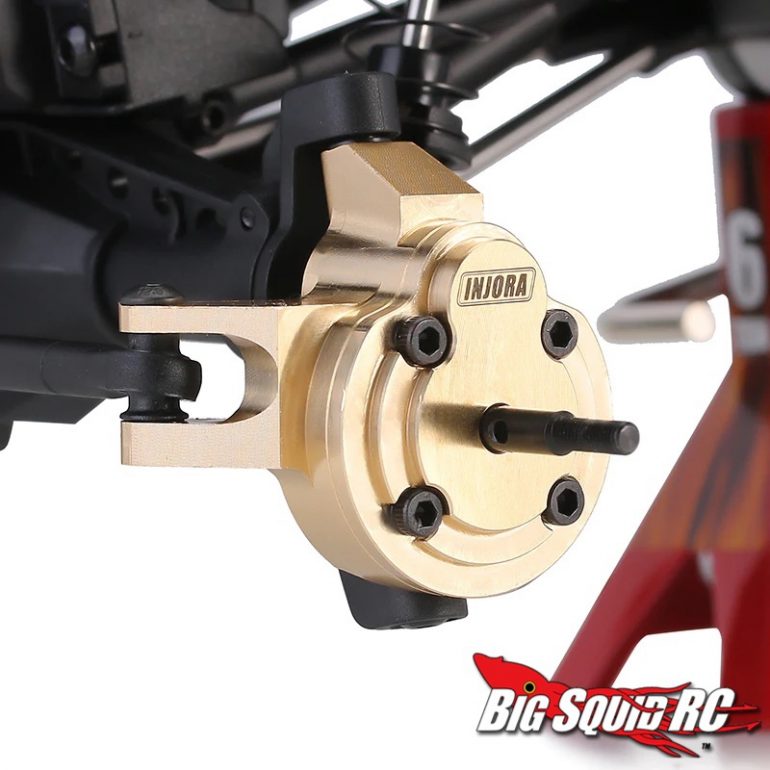 Injora Brass Portal Cover Steering Knuckle Set for UTB18