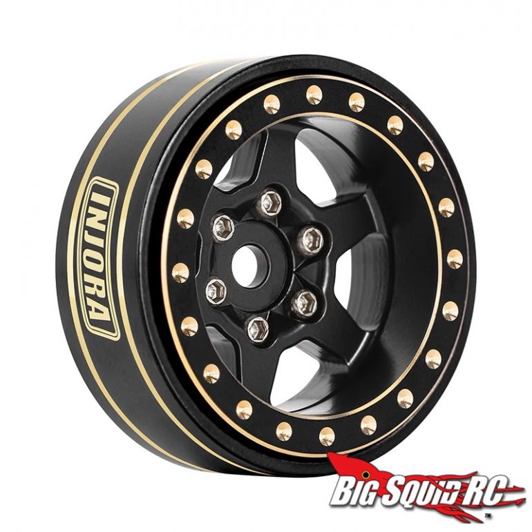 Injora 1.0 Plus Brass Beadlock Wheels - 6-spoke