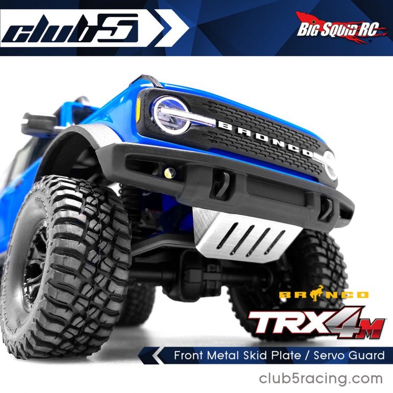 Club 5 Racing Metal Front Skid Plate for Traxxas TRX-4M