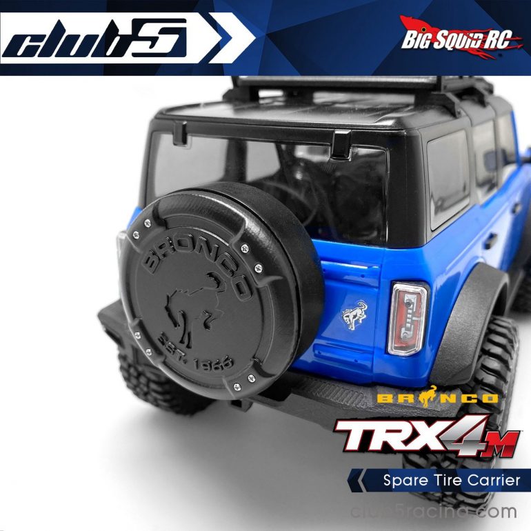 Club 5 Racing Spare Tire Carrier TRX-4M Bronco