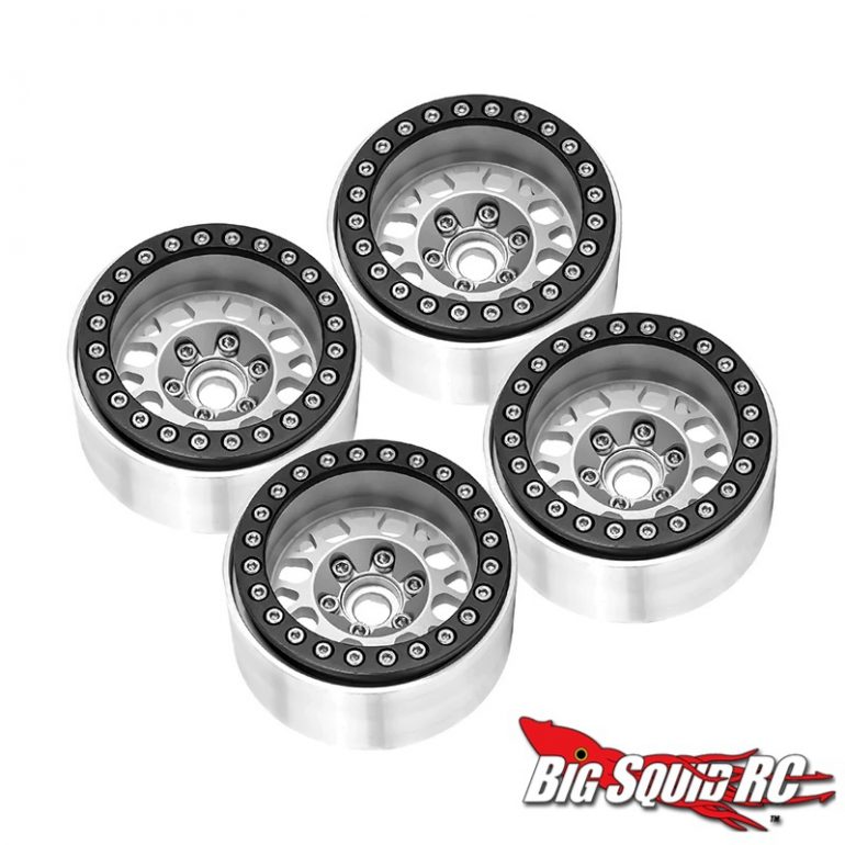 RC 1.9 Beadlock Wheels & Tires - Aluminum Deep-Dish For 1/10 Crawler SCX10 TRX4