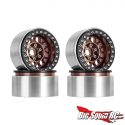 Injora Deep Dish Aluminum 10mm Offset Beadlock Wheels