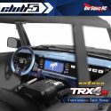 Club 5 Racing Front Interior Dash Panel for the TRX-4M