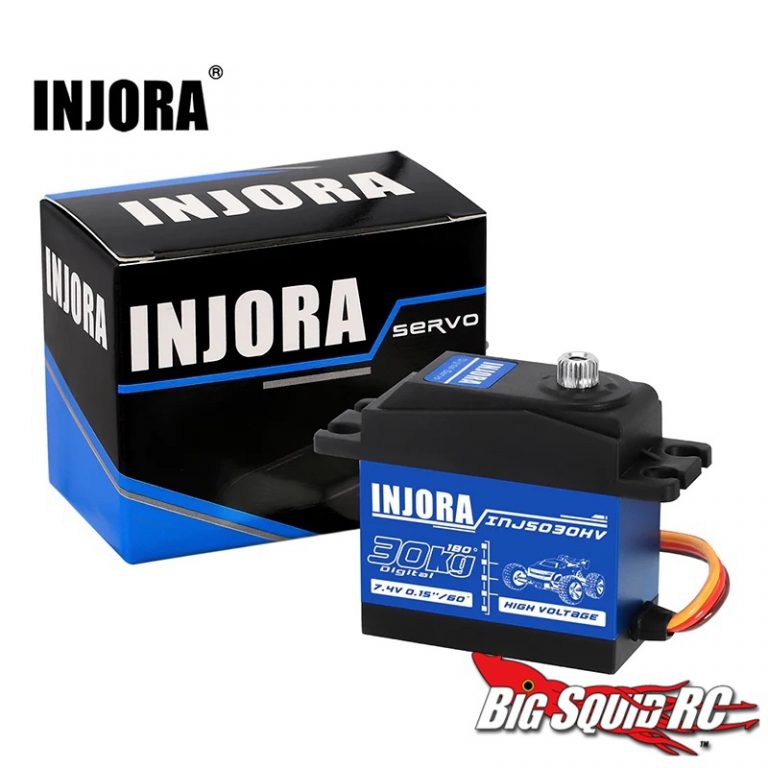 INJORA – Servomoteur RC 12g Numérique – Avec Support Métal Et Bras 15T – Pour Axial SCX24 – Laiton Noir – Haute Sensibilité