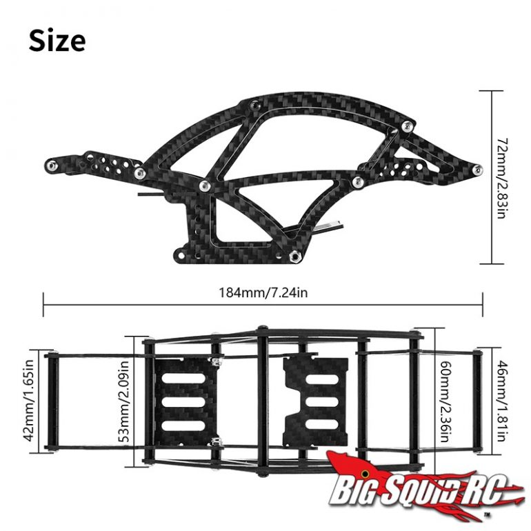 FBIL-4Pcs Brass Chassis Set Side Plates Skid Plate Battery Tray Cover For AXIAL