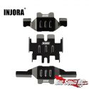 Injora Black Stainless Steel Chassis Armor for the TRX-4M