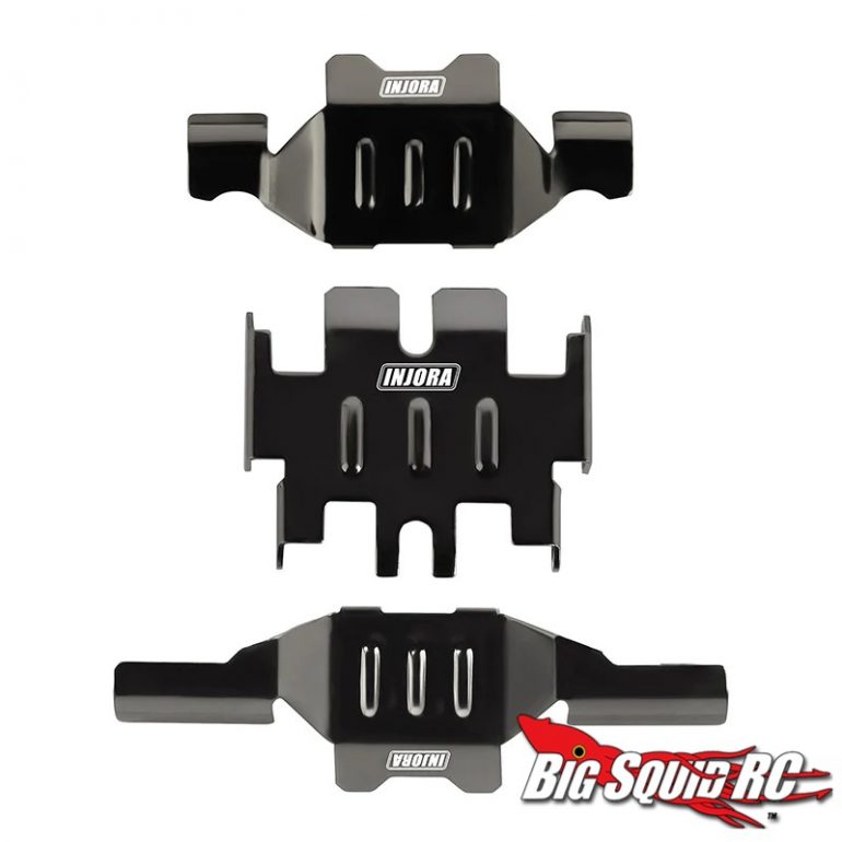 Injora Black Stainless Steel Chassis Armor for the TRX-4M