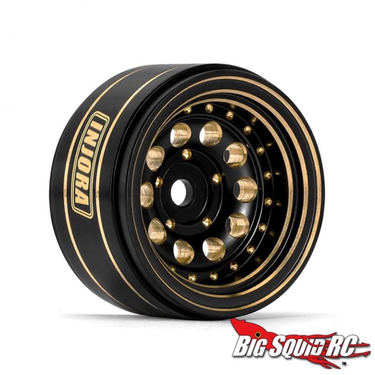 Injora 1-inch 39g Black Brass Wheels