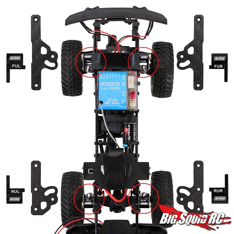 thumbnail image 2 of Aazon.co: RCLIONS Aluinu Front&ap;Rear Axles Coplete Set For Axial SCX24 Deadbolt JLU C10 2 of 14