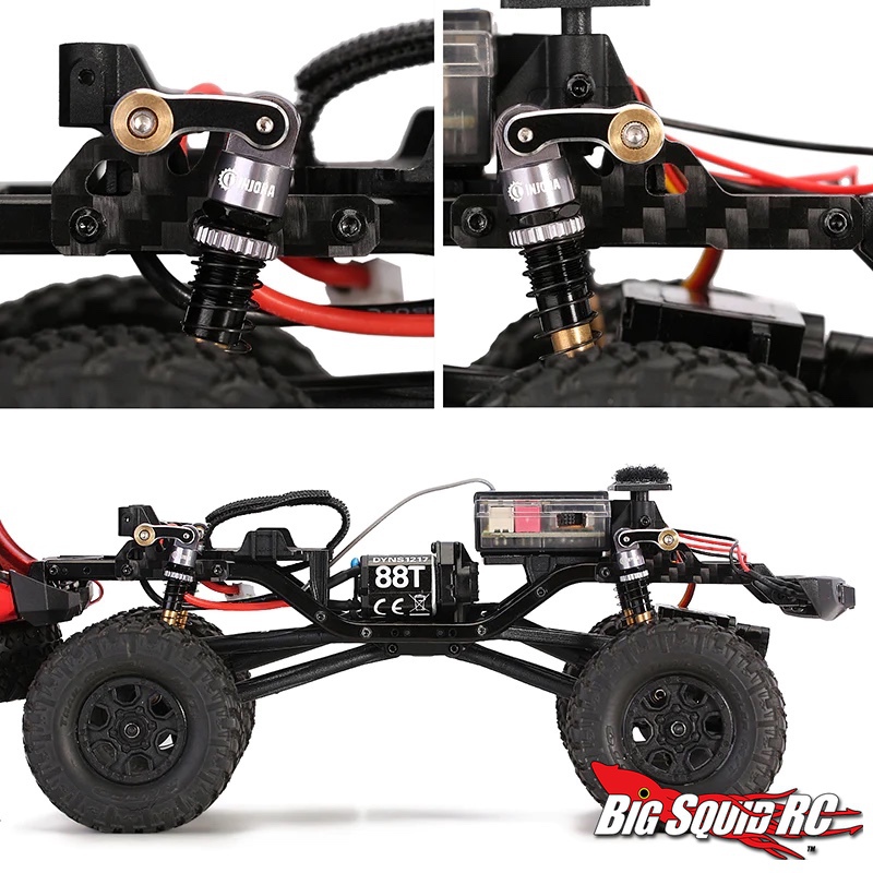 thumbnail image 2 of Aazon.co: RCLIONS Aluinu Front&ap;Rear Axles Coplete Set For Axial SCX24 Deadbolt JLU C10 2 of 14