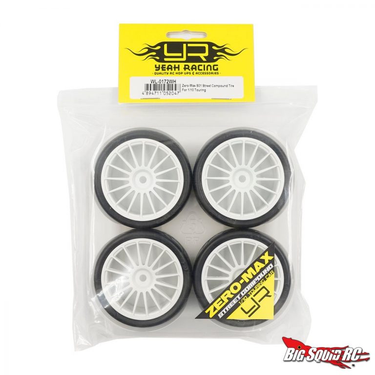 Yeah Racing Premounted ZeroMax S01 Street Compound Tires for 1/10