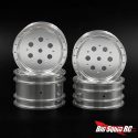 Yeah Racing CNC Aluminum Wheels for Tamiya Buggies - Silver - 2