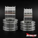 Yeah Racing CNC Aluminum Wheels for Tamiya Buggies - Silver - 2