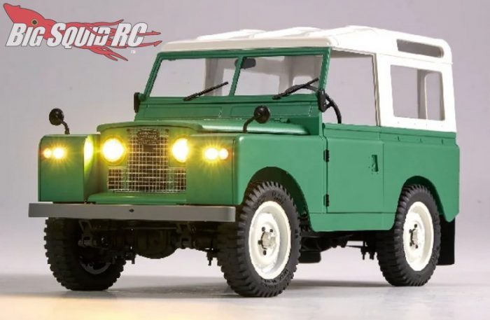 BEEZRC FMS 1/12 RC Crawler Land Rover Series II RC RTR 4WD 2.4G Model Car Hobby RC Crawler RC Cars Offroad RC Truck Auto De Control Remoto Con Transmisor Luces LED