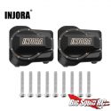 Injora 9g Black Brass Diff Covers for the TRX-4M