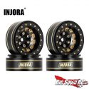 Injora Black Brass 1-0 Plus Beadlock Wheels