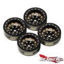 Injora Black Brass 1-0 Plus Beadlock Wheels