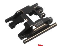 Injora Black Brass Skid Plate and Transmission Mount for the TRX-4M