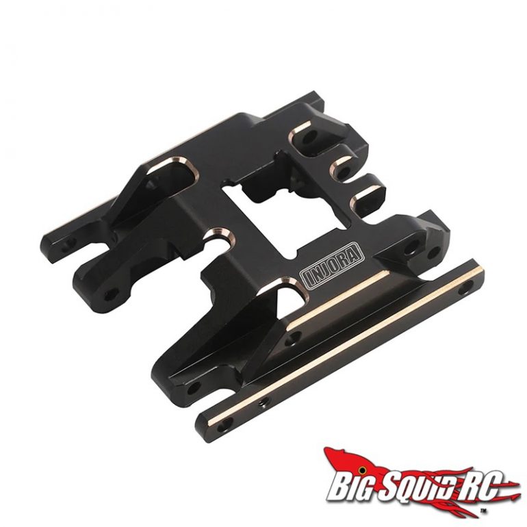 Injora Black Brass Skid Plate and Transmission Mount for the TRX-4M