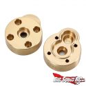 Injora Brass Front and Rear Outer Portal Housing Covers for the FMS FCX24 and FCX18