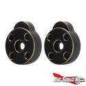 Injora Brass Front and Rear Outer Portal Housing Covers for the FMS FCX24 and FCX18