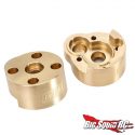 Injora Brass Rear Outer Portal Housing Covers for the FMS FCX24 and FCX18