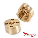 Injora Brass Rear Outer Portal Housing Covers for the FMS FCX24 and FCX18