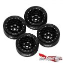 Injora 1-0 Plus Teardrop Hole Aluminum Beadlock Wheels