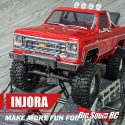 Injora Aluminum Front and Rear Bumpers for the TRX-4M Chevy K10 High Trail