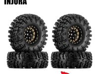 Injora Swamp Claw 1.3 M-T Tires with Brass Wheels