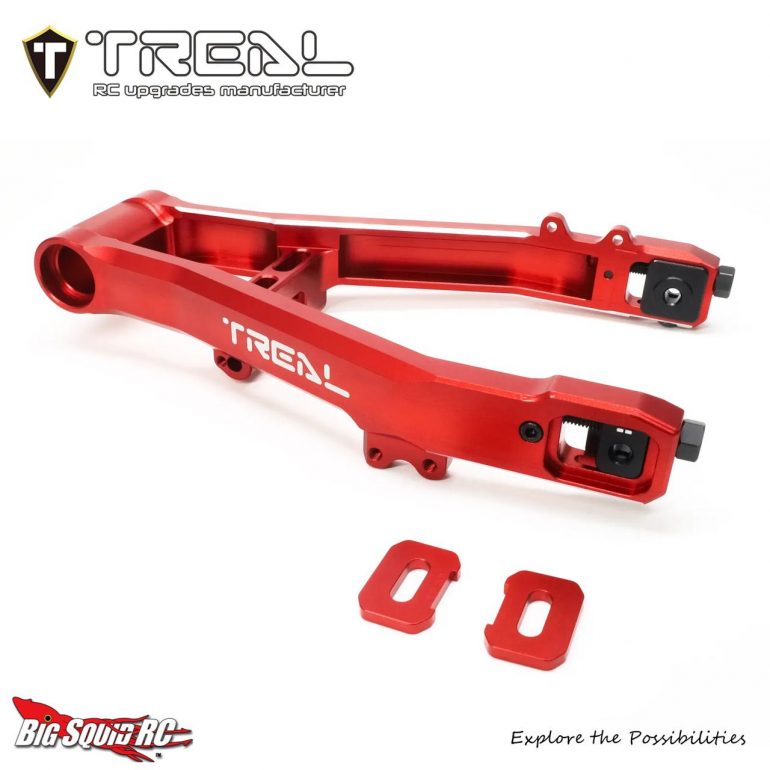 Treal Aluminum 7075 Adjustable Rear Swing Arm for the Losi Promoto MX - Red