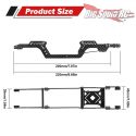 Injora Universal LCG Carbon Fiber Chassis Frame Kit (Lay-down Servo Compatible) for the Traxxas TRX-4M