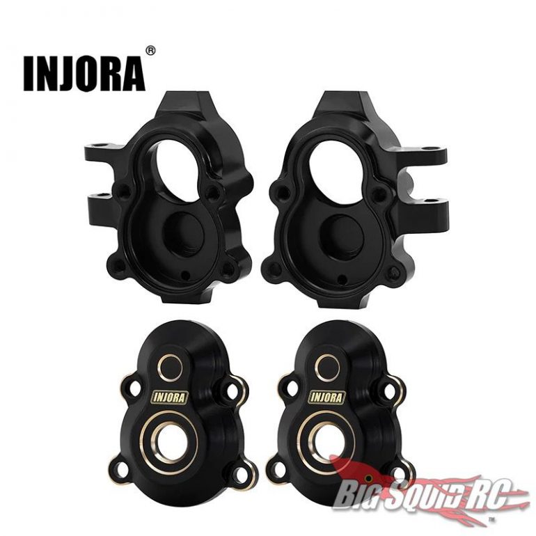 Injora Brass Front Outer Portal Housings and Steering Knuckles - Redcat Ascent-18