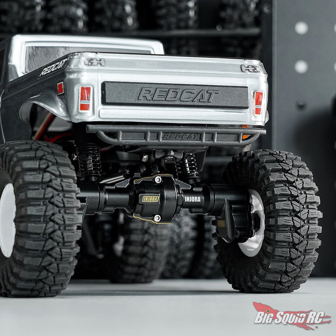 DashRC Aluminum Portal Axles Set For 1/18 RC Rock Crawler Redcat Ascent-18 – Front & Rear Axles With Steel Gears, Aluminum Housing, Servo